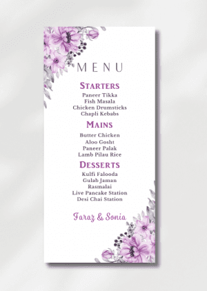 Lavender Floral Frame